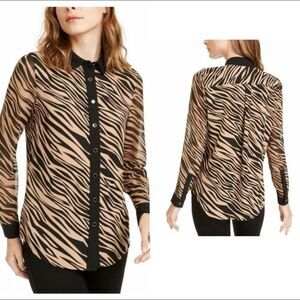 Anne Klein Vicuna/Anne Black Oasis Button Front